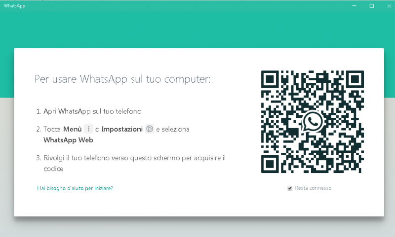 whatsapp su pc