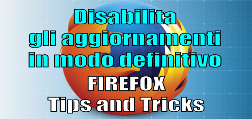 Disabilita aggiornamenti firefox