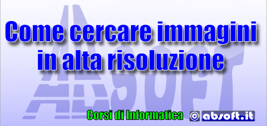 Come cercare immagini ad alta risoluzione