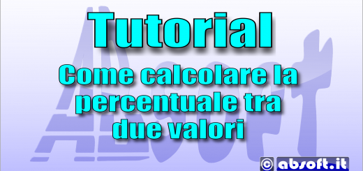 Percentuale tra due valori