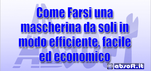 farsi una mascherina da soli
