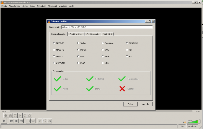 Convertire mkv in mp4