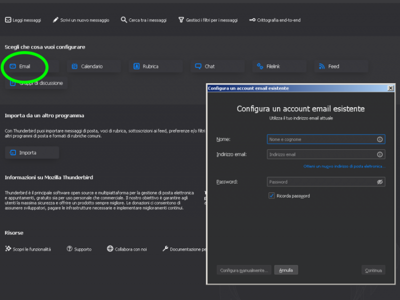 ThunderBird il client per eccellenza