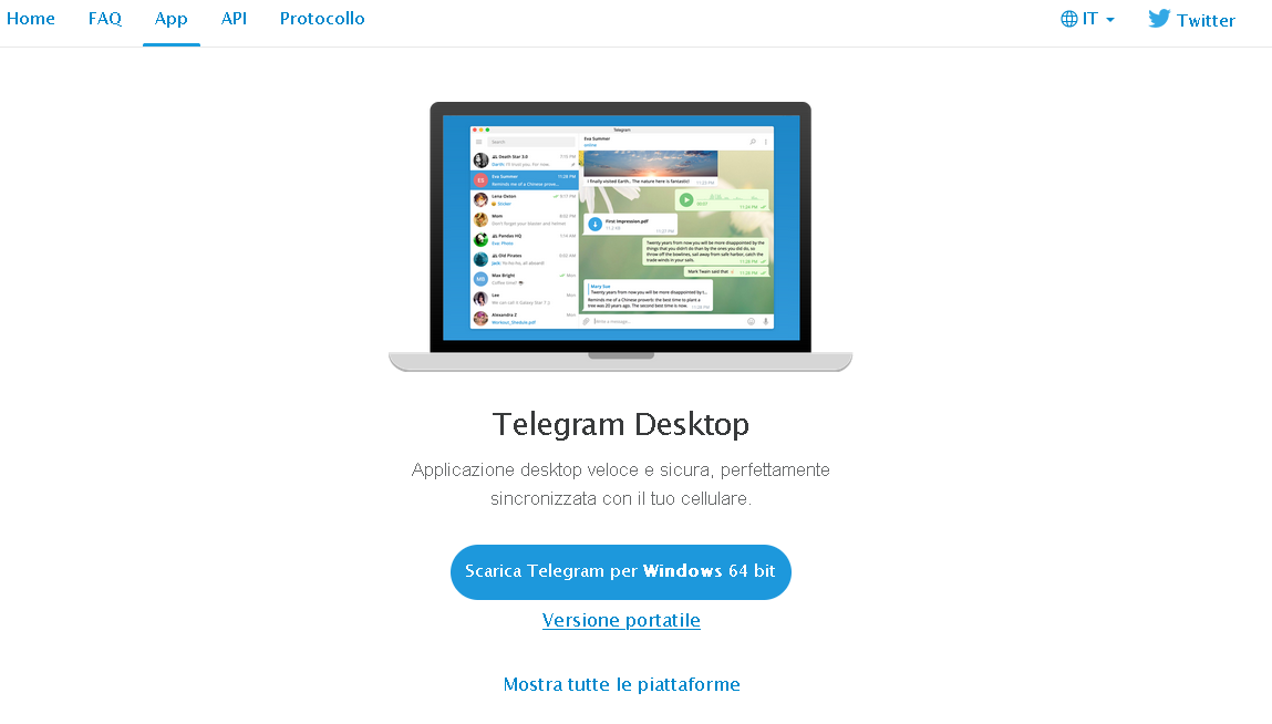 Come installare Telegram Desktop
