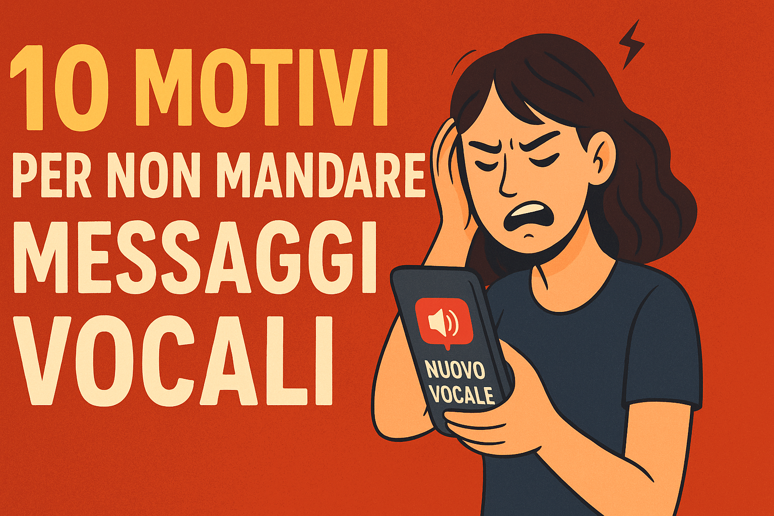10 motivi per non mandare messaggi vocali
