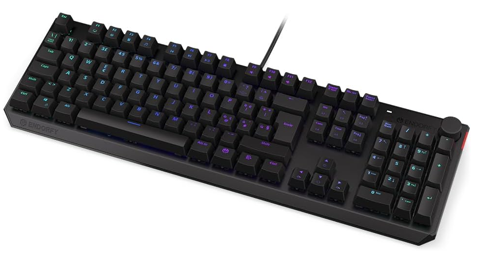 strumenti informatici ENDORFY Thock IT Red, switch Kailh Red, tastiera meccanica full size, layout Italiano